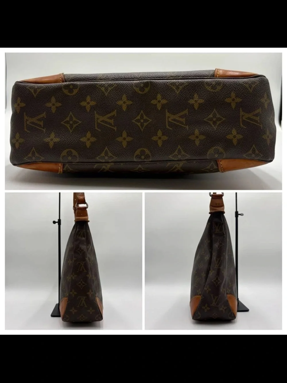 Louis Vuitton Monogram Canvas Shoulder Bag with Vachetta Trim